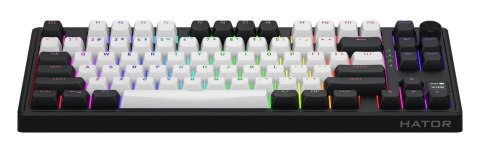 Klawiatura dla graczy Hator Skyfall 80 MAG ULTIMA 8K Wireless biało-czarna