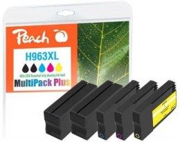 Peach PI300-1032 nabój z tuszem 5 szt. Zamiennik Wysoka (XL) wydajność Czarny, Cyjan, Różowy, Żółty