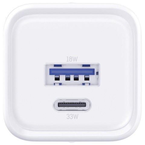 3MK Ładowarka sieciowa Hyper Charger PD 33W GaN QC4+ PPS AFC FCP SCP USB-A USB-C biała