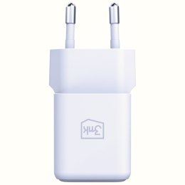 3MK Ładowarka sieciowa Hyper GaN 20W 1xUSB-A 1xUSB-C PD QC4+ biała