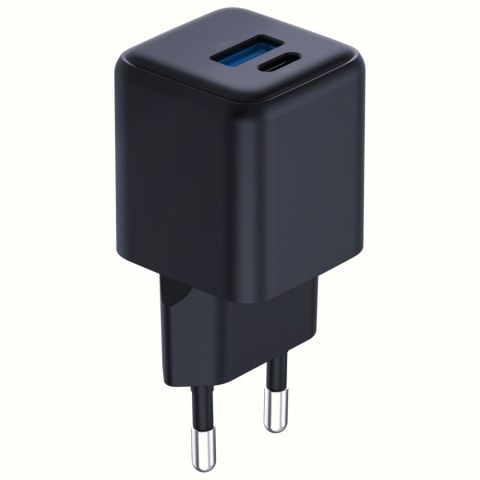 3MK Ładowarka sieciowa Hyper GaN 20W 1xUSB-A 1xUSB-C PD QC4+ czarna