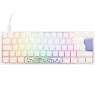 Ducky One 2 Pro Mini White Edition Gaming Tastatur, RGB LED - Cherry Silent Red