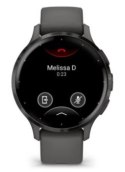 Garmin Venu 3S z czujnikiem tętna HRM Elevate Ox (grafitowa ramka / kamiennoszara koperta / kamiennoszary pasek)