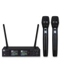 DNA Professional XMIC 2 - podwójny zestaw bezprzewodowy 2x mikrofon doręczny + odbiornik (518-542 MHz)