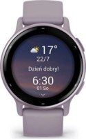 Garmin vivoactive 5 z czujnikiem tętna HRV Elevate Ox (orchideowa ramka / orchideowa koperta / orchideowy pasek)