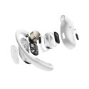 SHOKZ OpenFit Air, weiss Zestaw słuchawkowy Bezprzewodowy Nauszny Połączenia/Muzyka/Sport/Codzienność Bluetooth Biały