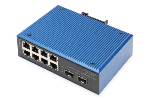 Digitus Przemysłowy 8+2 portowy przełącznik Fast Ethernet
