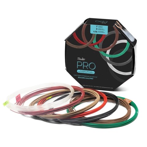3Doodler PRO-FILLS materiały drukarskie 3D Miedź, Kwas polimlekowy (PLA), Polikwas mlekowy z włóknem węglowym (PLA-CF), Włókno d