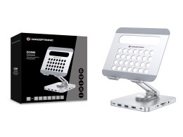 Uchwyt na tablet CONCEPTRONIC ze stacją dokującą 8 w 1 srebrny