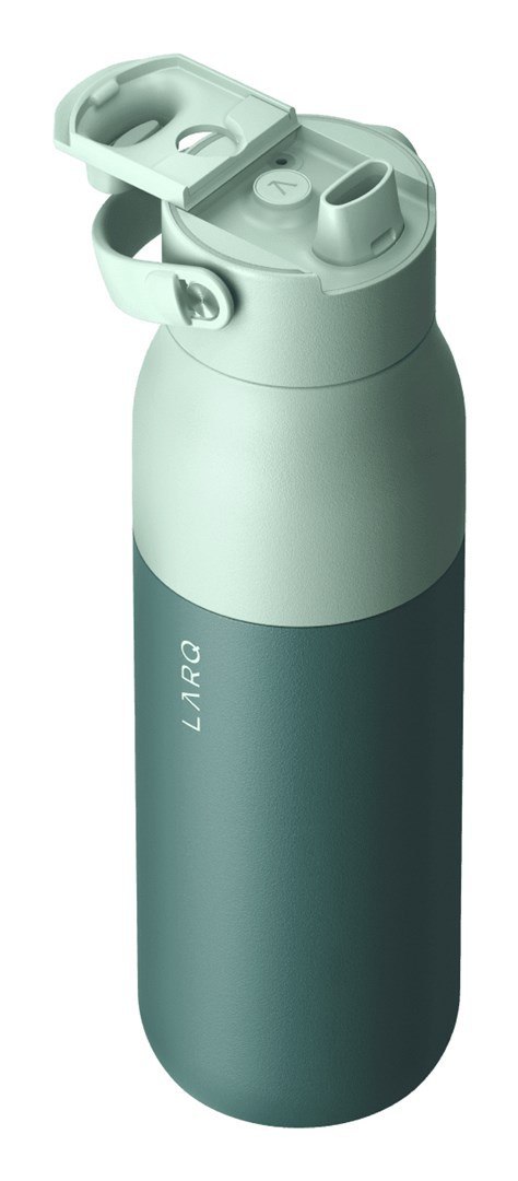 LARQ Bottle PureVis 2 - inteligentna, samoczyszcząca butelka filtrująca, światło UV-C 1L (eucalyptus green)