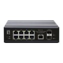 Przełącznik LevelOne Industrial Gb/L2 Managed PoE 10-portowy 360 W 1 Gb/s