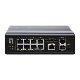 Przełącznik LevelOne Industrial Gb/L2 Managed PoE 10-portowy 360 W 1 Gb/s