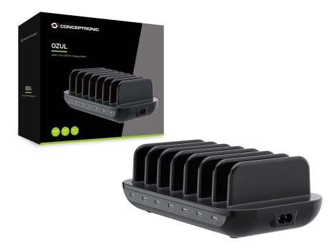 CONCEPTRONIC Ładowarka 7Port 7xUSB-C Multi 160WPD3.0 bk