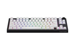 HATOR Skyfall 80 MAG ULTRA 8K klawiatura Gaming USB QWERTY US English Czarny, Biały