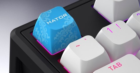 HATOR Skyfall 80 MAG ULTRA 8K klawiatura Gaming USB QWERTY US English Czarny, Biały