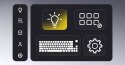 HATOR Skyfall 80 MAG ULTRA 8K klawiatura Gaming USB QWERTY US English Czarny, Biały