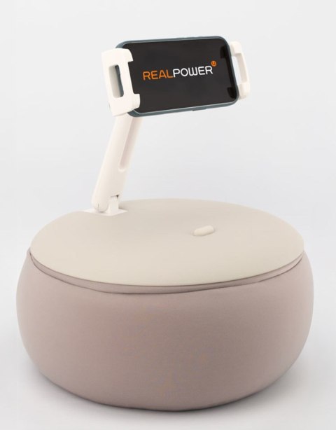 RealPower PillowStand-1 Uchwyt pasywny Telefon komórkowy/Smartfon, Tablet/UMPC Beżowy