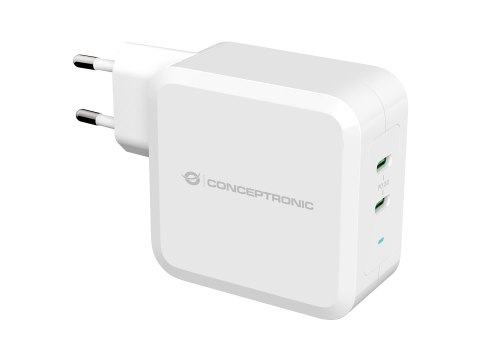 Conceptronic ALTHEA08W ładowarka do urządzeń przenośnych Uniwersalne Biały Prąd przemienny Wewnętrzna