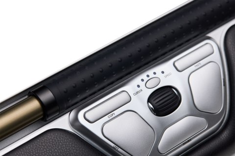 Myszka Contour Design RollerMouse Czerwona bezprzewodowa Bluetooth USB Type-C 2800 DPI Srebrny