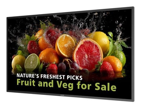 Philips 5000 series 43BDL5050D Płaski panel Digital Signage 108 cm (42.5") LCD Wi-Fi 600 cd/m2 4K Ultra HD Czarny Procesor wbudo