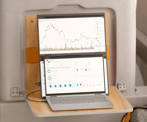 Podwójny monitor FHD JAPANNEXT 60,5 cm JN-DMD-IPS238F-C4