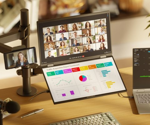 Podwójny monitor FHD JAPANNEXT 60,5 cm JN-DMD-IPS238F-C4