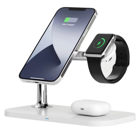 RealPower ChargeAIR Mag Słuchawki, Smartfon, Smartwatch Biały USB Bezprzewodowe ładowanie Wewnętrzna