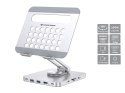 Uchwyt na tablet CONCEPTRONIC ze stacją dokującą 8 w 1 srebrny
