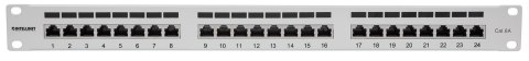 Patchpanel INTELLINET 24-Port Cat6a FTP 1HE 720854 szary