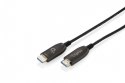 Digitus Kabel połączeniowy hybrydowy HDMI AOC | HDMI-A męski-męski | HDMI 2.1 | UHD-2 8K@60Hz | 48Gbps |HDR, eARC, HDCP 2.2, CEC | 80m
