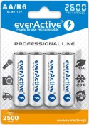 Zestaw akumulatorków everActive Professional line EVHRL6-2600 (2600mAh ; Ni-MH)