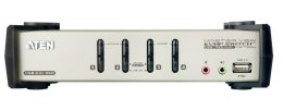 ATEN Przełącznik 4-portowy PS/2-USB VGA/Aud KVMP W/OSD