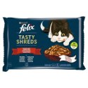 FELIX Tasty Shreds z wołowiną i kurczakiem - mokra karma dla kota - 4x 80g