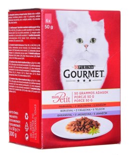 GOURMET Mon Petit Mix Mięsny - mokra karma dla kota - 6 x 50 g