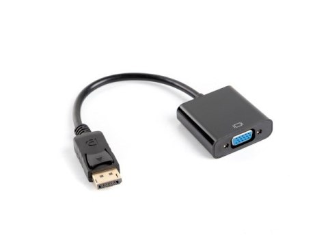 Adapter Lanberg AD-0002-BK (DisplayPort M - D-Sub (VGA) F; 0,20m; kolor czarny)