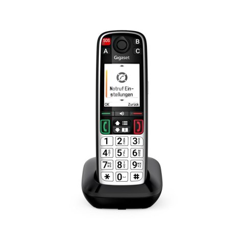 Gigaset EASY 500 Telefon analogowy/DECT Nazwa i identyfikacja dzwoniącego Czarny, Srebrny