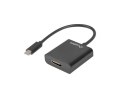 Adapter Lanberg AD-UC-HD-01 (USB typu C M - HDMI F; 0,15m; kolor czarny)