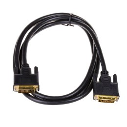 Kabel Akyga AK-AV-06 (DVI-D M - DVI-D M; 1,8m; kolor czarny)