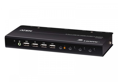ATEN Przełącznik !4-Port USB 4K HDMI KVMP Switch
