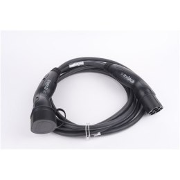 Evaka EV Charging Cable Type 2-Type 2, 22 kW, 32 A, 5 x 6 mm2, 1 x 0.5 mm2, 5 m | ITGAM3871 | Black