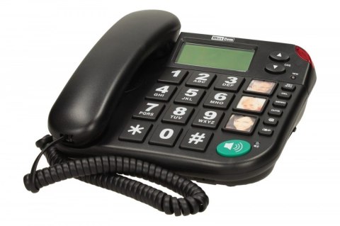 Maxcom Telefon przewodowy KXT480 BB, czarny