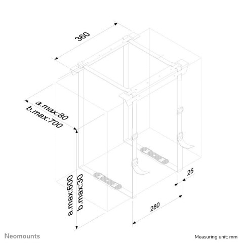 Uchwyt podwieszany na komputer Neomounts by Newstar CPU-D025BLACK