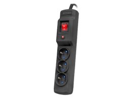 Armac Listwa przeciwprzepięciowa M3 Multi 4.5m czarna (3 gniazda)
