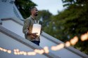 Kooduu Lampa LED z głośnikiem i coolerem na napoje Atmos silver