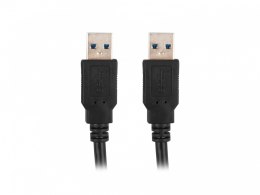 Lanberg Kabel USB-A M/M 3.0 0.5m Czarny