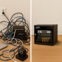 Extralink LITE 4U 10 280X310 WALL-MOUNTED RACKMOUNT CABINET BLACK Stojak wolnostojący/ścienny/podłogowy Czarny
