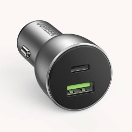 Ugreen ładowarka samochodowa USB / USB Typ C Quick Charge 3.0 Power Delivery 36 W 3 A szary