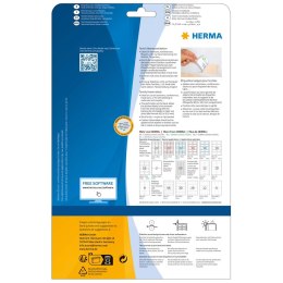 HERMA 4410 samoprzylepne etykiety Zaokrąglony prostokąt Wyjmowana Niebieski, Biały 200 szt.