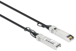 Intellinet 508445 kabel InfiniBand / światłowodowy 3 m SFP+ Czarny, Srebrny