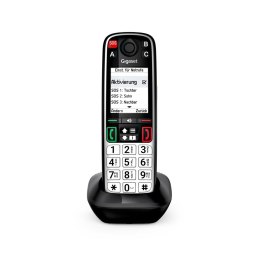 Gigaset EASY 500HX Telefon analogowy/DECT Nazwa i identyfikacja dzwoniącego Czarny, Srebrny